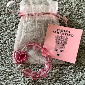 Tarina Tarantino pink heart bracelet